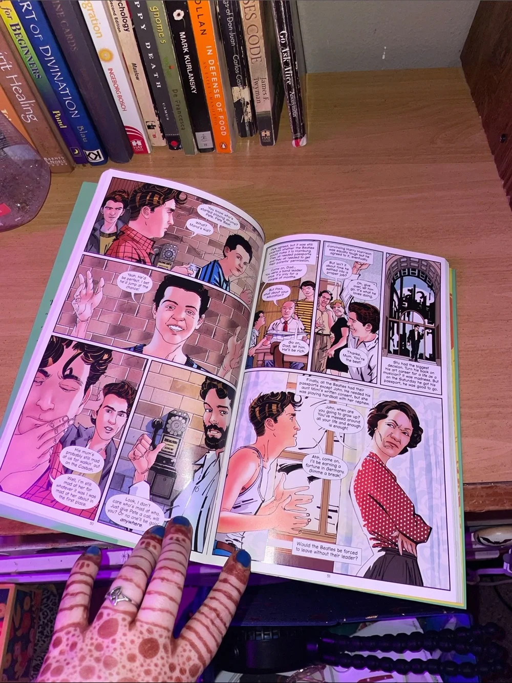 The Beatles: All Our Yesterdays Graphic Novel - Colorful Book Cover